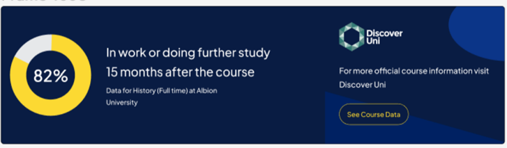 Guidance on using the Discover Uni widget - Office for Students