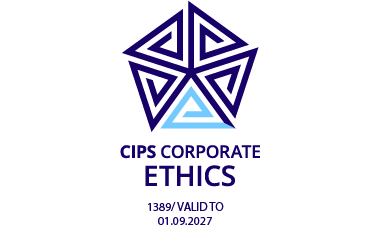 CIPS corporate ethics mark - valid until 26 August 2026