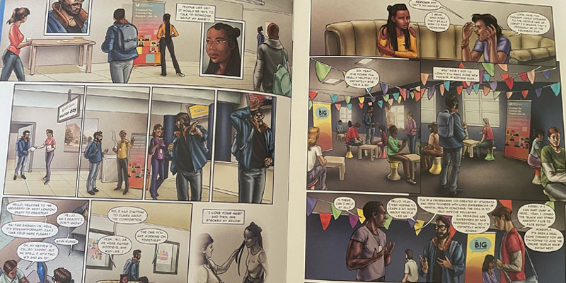 Inside the University of West London's comic book 'People Like Us', produced for its People Like Us project