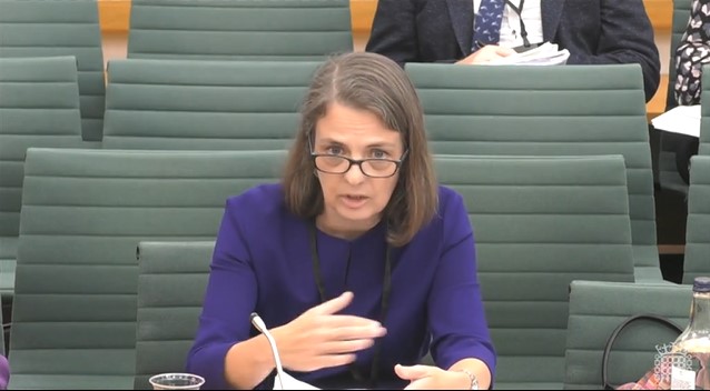 Susan Lapworth speaking to the House of Commons Women and Equalities Committee on 12 October