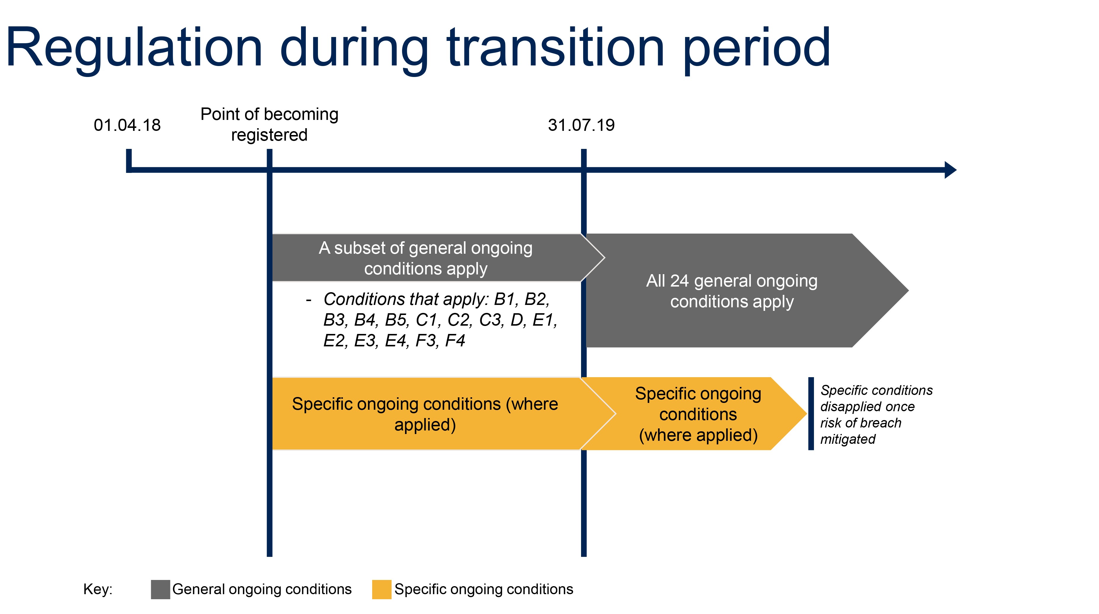 Regulatory notice 4 Regulation of newly registered providers up to 31