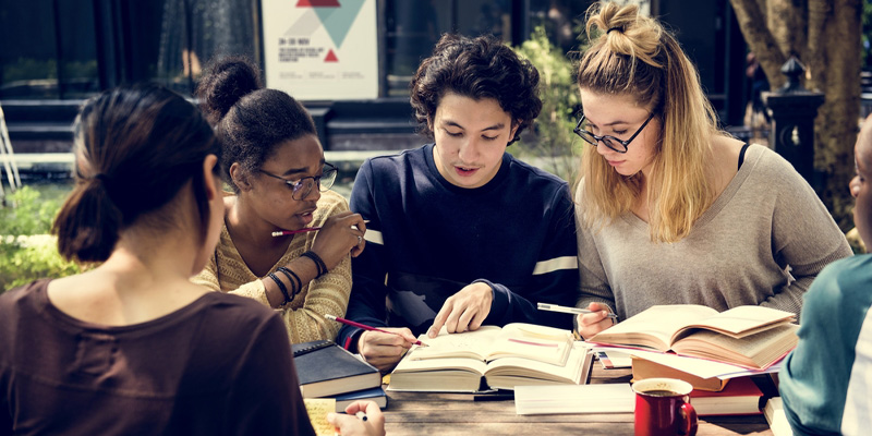 A group of university students
