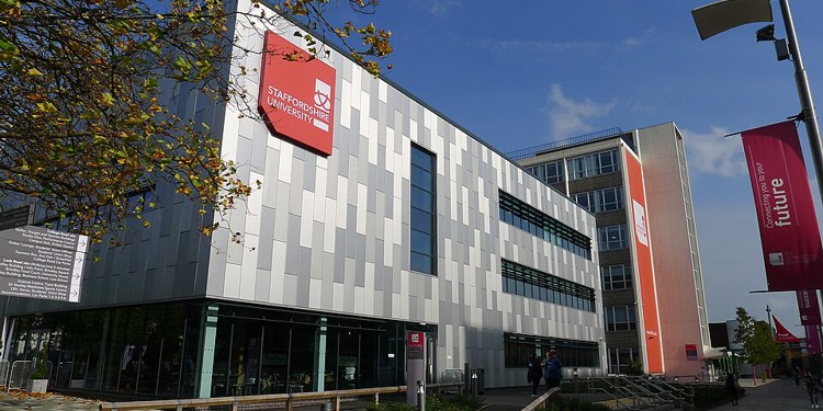 A photograph of modern building on Staffordshire University's campus.